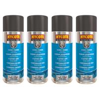Hycote Grey Primer Aerosol Spray Paint Car Multi-Purpose Preparation 400ml x4