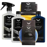 Car Gods Dark Blue Polish Colour Restorer & Scratch Remover Cleaning Kit