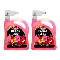 Carplan Demon Shine Spray On Shine Car Wax Polish Spray & Wipe 2L Gun x2