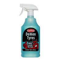 CarPlan Demon Tyres Instant Shine Cleaner Polisher Wet Look Tyres 1 Litre