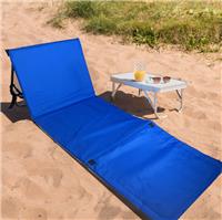 Folding Sun Lounger Beach Bed Comfortable Adjustable Garden Bed Picnic Camping