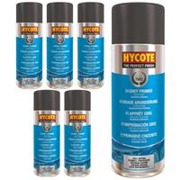 Hycote Grey Primer Aerosol Spray Paint Car Multi-Purpose Preparation 400ml x6