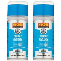 Hycote Colour Spray Paint XDFD211 Ford Electric Monza Blue 150ml x2