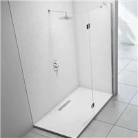 Merlyn Series 8 900mm Showerwall & 300mm Hinged Curved Flipper Panel