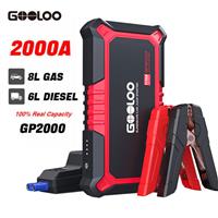 GOOLOO GP2000 USB Car Jump Starter Pack Booster Battery Charger Power Bank 2000A
