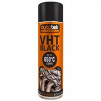 Autotek Matt Black VHT Very High Temperature Aerosol Spray Paint 500ml
