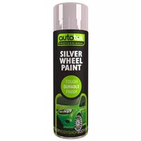 Autotek Silver Wheel Aerosol Spray Paint Durable Finish 500ml