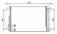 AVA Air Conditioning A/C Condenser Fits Audi Cupra Seat Skoda VW VNA5335D