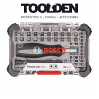 Bosch 2607002837 Precision Screwdriver Bit Set with Flexible Extension (42 Piece