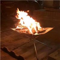 Portable Fire Pit 16 Inch Foldable Outdoor Patio Camping Fire Pit Mesh Bonfire