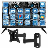 22" TV + Wall Bracket 12V / 240V Full HD TV ideal for MOTORHOME CARAVAN BOAT VAN