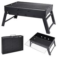 Portable Folding BBQ Grill Small Charcoal Barbecue Camping Travel Garden Picnic