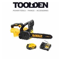DeWalt DCMCS565P1 18V XR Brushless 30cm Chainsaw with 1x 5.0Ah Battery