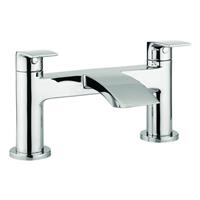 Crosswater Flow Bath Tap Tub Filler Chrome Lever Modern Style Chrome