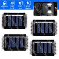 4X Solar Powered LED Door Fence Wall Lights Up & Down Outdoor Garden Lamp UK