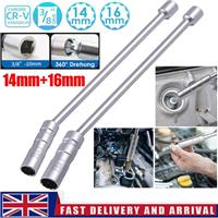 14+16mm 12 Point Spark Plug Socket Set 3/8 Drive Magnetic Thin Wall Spark Plug