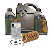Mercedes-Benz Genuine Service Kit 5W30 Engine Oil 7L Oil Filter Plug Washer