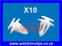 VAUXHALL DOOR TRIM PANEL CLIPS ASTRA CORSA VECTRA INTERIOR WHITE PLASTIC
