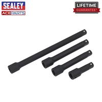 Sealey Chrome Vanadium Steel Impact Extension Bar Set 4pc 1/2 Sq. Drive AK5513
