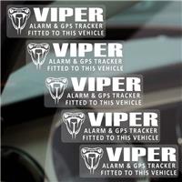 5 x Stickers VIPER Alarm and GPS Tracking Signs Device Fitted Vehicle Secure G17