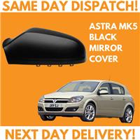 For Vauxhall Astra H 2004-2009 Wing Mirror Cover Black N/S Passengers Side Left