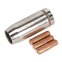 Sealey Conical Nozzle x 1 Contact Tip 0.8mm x 3 TB14 Welding Accessory/Equipment