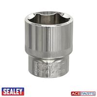 Sealey WallDrive Socket 27mm 1/2 Square Drive Fully Polished Sockets SP1227