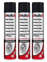 3X Holts Professional Brake Clutch Cleaner Spray Grime Degreaser Trade 600ML