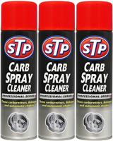 3 x STP Carb Cleaner Spray Carburettor Intake Spray Cleaner Professional 500ML