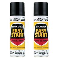 Holts Bradex Easy Start For Petrol & Diesel Engines Cold Start Spray 300ML x2