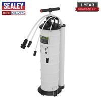 Sealey S01169 Vacuum Oil and Fluid Extractor Manual 6.5ltr Engine Gear Car Van