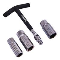 4PC T BAR SPARK PLUG WRENCH SET REMOVER TOOL SOCKET MECHANIC 16 18 21mm FREE P&P
