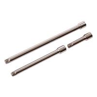 3 Pc 3/8" Square Drive Socket Extension Bar Set 75mm 150mm 225mm Amtech I3800