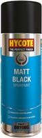 Hycote Matt Black Fast Drying Aerosol Spray Paint Car Metal 400ML