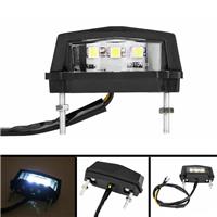 Motorcycle Trunk License Plate Light LED Number Plate Multi Use 12V Universal