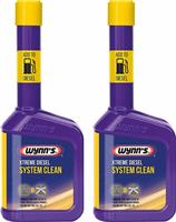 2 x Wynns Extreme Diesel Fuel System EGR Valve DPF Cleaner Additive 325ML
