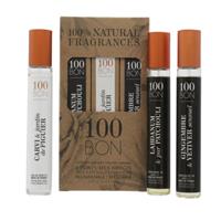 100 Bon Perfumes 100% Natural Vegan Unisex Fragrances Gift Set 3 x 15ml - NEW