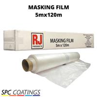 MASKING FILM 5M X 120M CLEAR POLYTHENE SHEETING CAR PLASTIC COVER ANTI STATIC