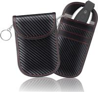 2 Pack Car Key Signal Blocker Case Faraday Cage Pouch Keyless RFID Blocking Bag