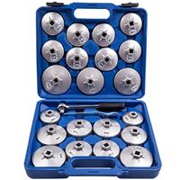 23Pcs Cap Type Oil Filter Wrench Set Automotive Removal Socket Tool Kit New