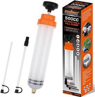 500cc Car Oil Fluid Extractor Fluid Syringe Pump Manual Suction Transfer Filling
