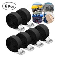 6 x Heavy Duty Ratchet Tie Down Straps Car Roof Rack Belts Quick Release 2.5M