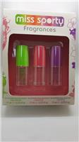 MISS SPORTY GIFT SET 11ML PUMP UP BOOSTER EDT + 11ML CLUBBING PROOF EDT + 11ML C