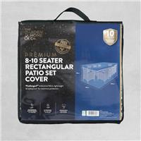 Garden & Home Co Premium 8-10 Seater Rectangular Patio Set Cover - Grey