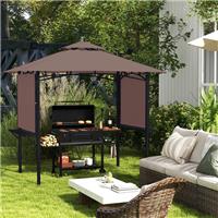 2.5 x 1.5m BBQ Tent Camping Portable Waterproof Picnic Gazebo Marquee Shelter