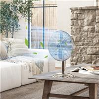 Oscillating Metal Desk Fan with 3 Speeds, Portable Table Fan, Silver Tone