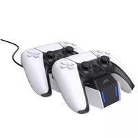ADX PS5 Dual Controller Charging Station For Dual Sense Controllers White Black