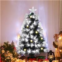 3ft White Light Artificial Christmas Tree w/ 90 LEDs Star Topper Tri-Base