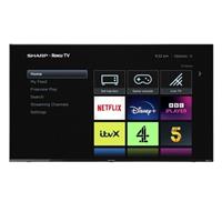 Sharp 4T-C50FJ0KL1FB 4K UHD LED HDR Frameless 50'' Smart Roku TV [No Stand} A
