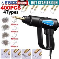 Hot Stapler Car Bumper Fender Welding Welder Gun Plastic Kit Repair with Staples